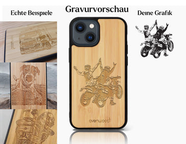 INDIVIDUELL iPhone 13 Bambus-Kunststoff